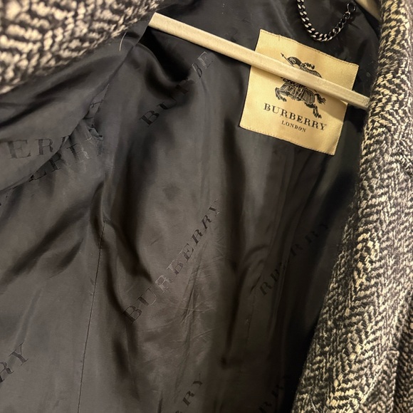 Burberry Prorsum / London Line Tweed Herringbone Peacoat / Double Breasted - Picture 9 of 17